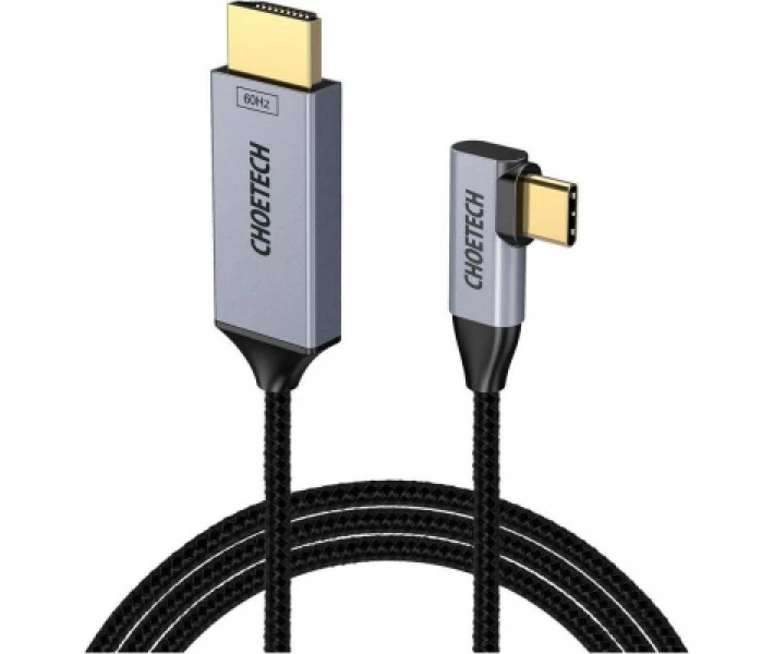 Фото - адаптер и кабель Кабель мультимедийный USB-C to HDMI 1.8m USB 3.1 L-type 4K60Hz Choetech (XCH-1803)