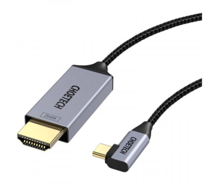 Фото - адаптер и кабель Кабель мультимедийный USB-C to HDMI 1.8m USB 3.1 L-type 4K60Hz Choetech (XCH-1803)