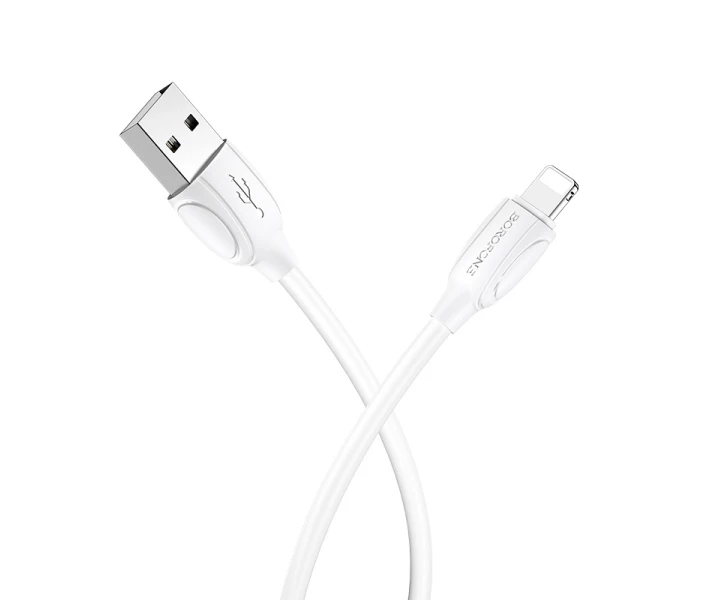Фото - адаптер и кабель Кабель зарядки BOROFONE BX19 (2.4A) (1M) для Apple Lightning to USB для iOS устройств iPhone/iPad/iPod Белый