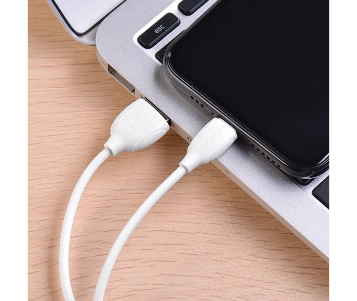 Фото - адаптер и кабель Кабель зарядки BOROFONE BX19 (2.4A) (1M) для Apple Lightning to USB для iOS устройств iPhone/iPad/iPod Белый