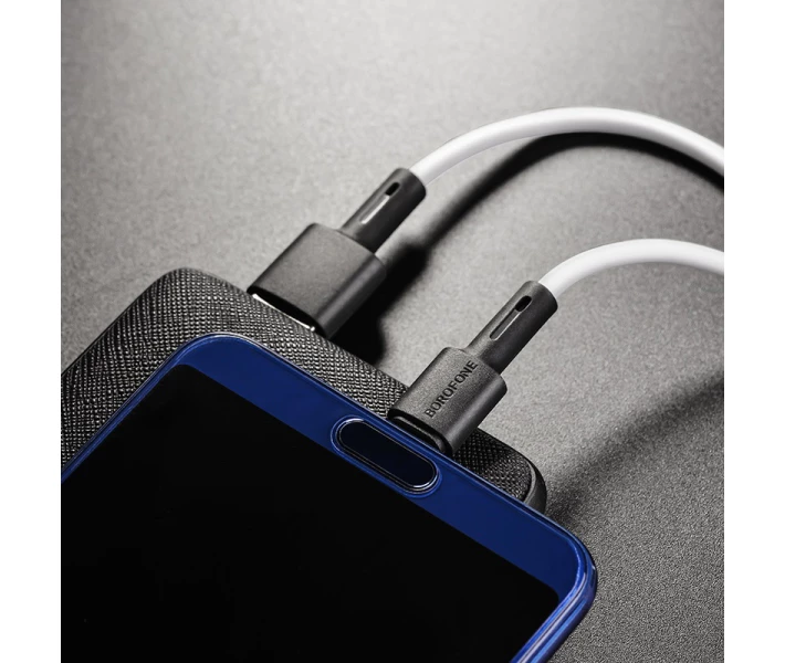 Фото - адаптер и кабель Кабель USB BOROFONE BX31 Soft silicone Type-C (3A) (1M) Белый
