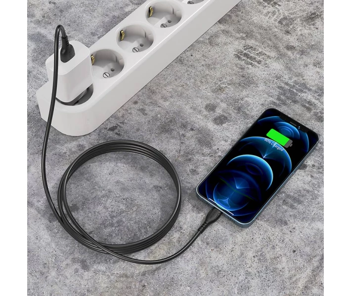 Фото - адаптер и кабель Кабель зарядки BOROFONE BX51 (2.4A) (1M) для Apple Lightning to USB для iOS устройств iPhone/iPad/iPod Черный
