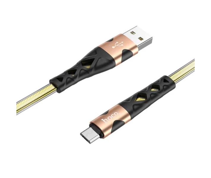 Фото - адаптер и кабель Кабель HOCO U105 USB - Micro USB (2.4A) (1.2M) Золотой