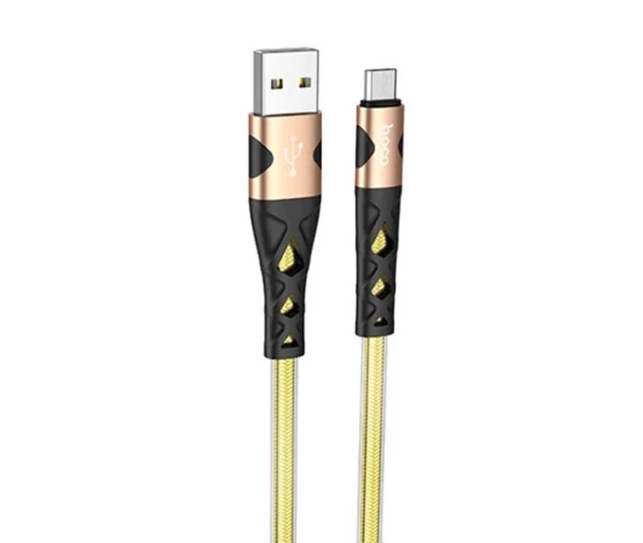 Фото - адаптер и кабель Кабель HOCO U105 USB - Micro USB (2.4A) (1.2M) Золотой