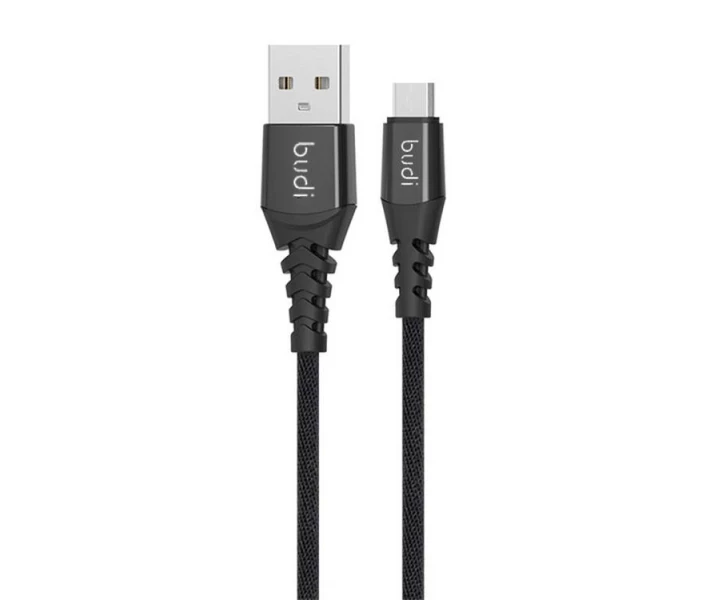 Фото - адаптер и кабель Кабель Budi M8J191M USB - Micro USB (2.4A) (1M) Черный