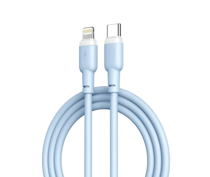 Фото - адаптер и кабель Кабель зарядки XO NB208A (20W) (1M) для Тайп-с/Лайтнинг для Apple iPhone iPad Type-C (USB-C) для Lightning Голубой