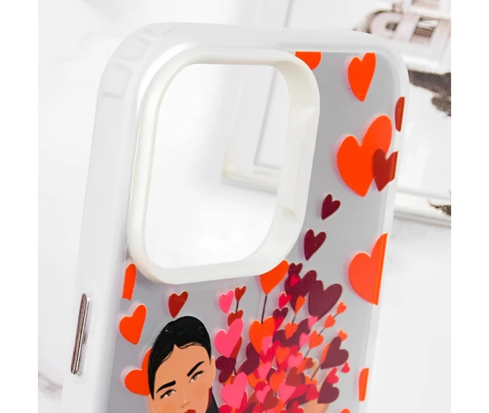 Фото - чехол для смартфона TPU+PC Чехол TakiTaki Love magic glow для Apple iPhone 15 Pro Max (6.7) (Girl in love / White) (1701319)