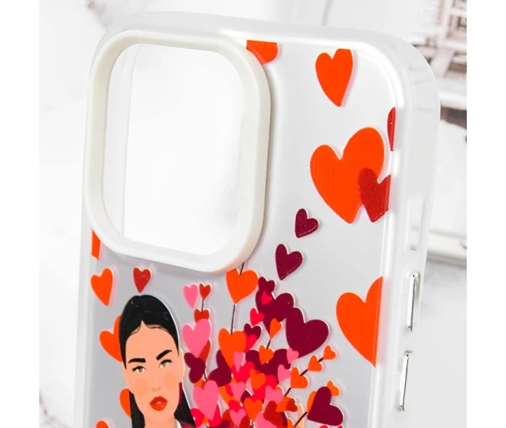 Фото - чехол для смартфона TPU+PC Чехол TakiTaki Love magic glow для Apple iPhone 15 Pro Max (6.7) (Girl in love / White) (1701319)
