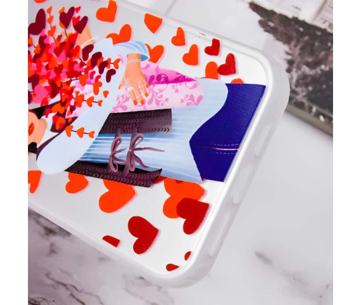 Фото - чехол для смартфона TPU+PC Чехол TakiTaki Love magic glow для Apple iPhone 15 Pro Max (6.7) (Girl in love / White) (1701319)