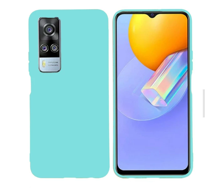 Фото - чехол для смартфона Чехол Candy Silicone для Vivo Y31 цвет Бирюзовый (140808)