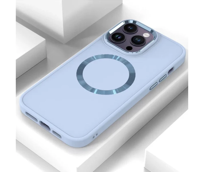 Фото - чехол для смартфона TPU Чехол Bonbon Metal Style with Magnetic safe для Apple iPhone 15 Pro (6.1) (Голубой / Mist Blue) (1701067)