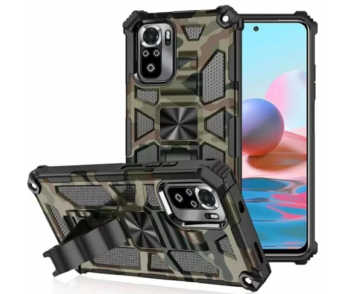 Фото - чехол для смартфона Противоударный Чехол Tactics Military для Xiaomi Redmi Note 10 4G / 10S / Poco M5s цвет Зеленый (086794)