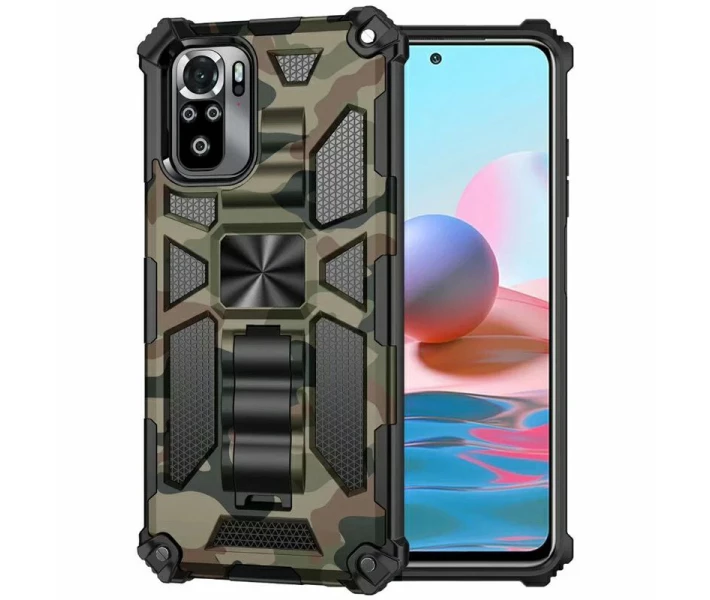 Фото - чехол для смартфона Противоударный Чехол Tactics Military для Xiaomi Redmi Note 10 4G / 10S / Poco M5s цвет Зеленый (086794)