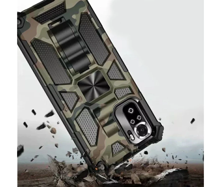 Фото - чехол для смартфона Противоударный Чехол Tactics Military для Xiaomi Redmi Note 10 4G / 10S / Poco M5s цвет Зеленый (086794)