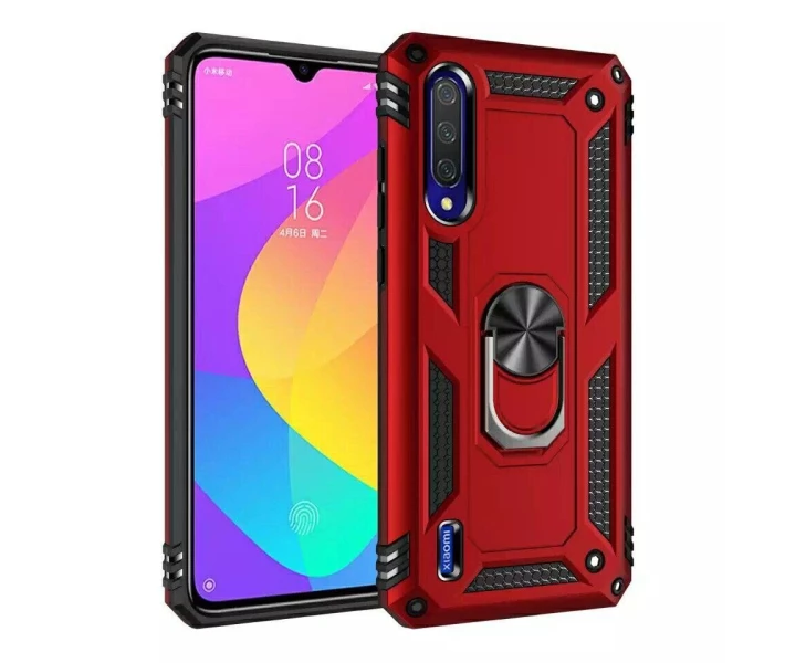Фото - чехол для смартфона Чехол с кольцом Defender для Xiaomi MiA3 цвет Красный (084467)