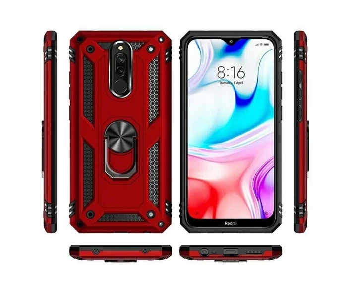 Фото - чехол для смартфона Чехол с кольцом Defender для Xiaomi Redmi 8 / 8A цвет Красный (084967)
