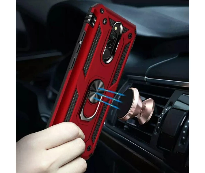 Фото - чехол для смартфона Чехол с кольцом Defender для Xiaomi Redmi 8 / 8A цвет Красный (084967)