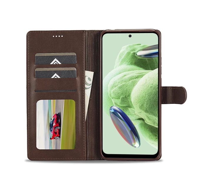 Фото - чехол для смартфона Чехол-Книжка iMeeke для Xiaomi Redmi Note 12 Pro 5G цвет Темно-Коричневый (88266_8)