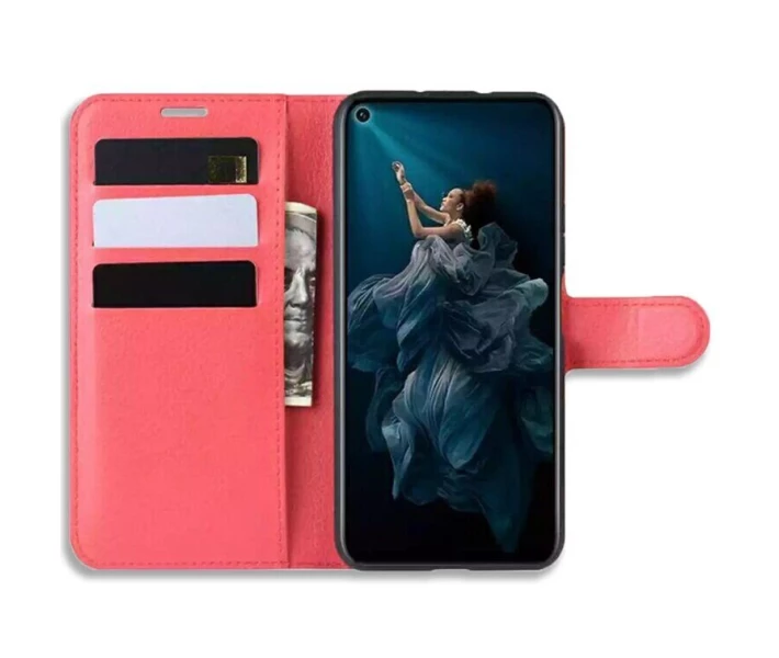 Фото - чехол для смартфона Чехол-Книжка с карманами для карт на Huawei Honor 20 / Nova 5T цвет Красный (014716)