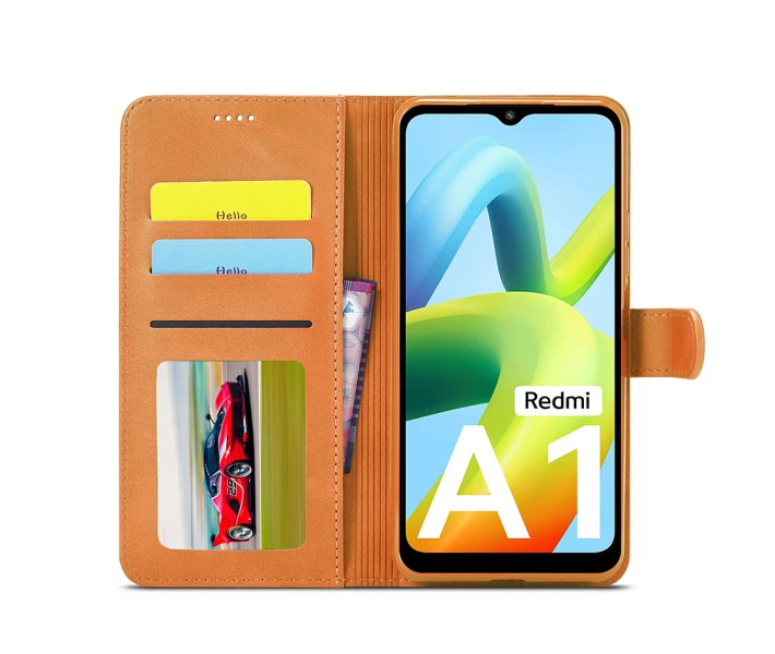 Фото - чехол для смартфона Чехол-Книжка iMeeke для Xiaomi Redmi A1 цвет Коричневый (087966)