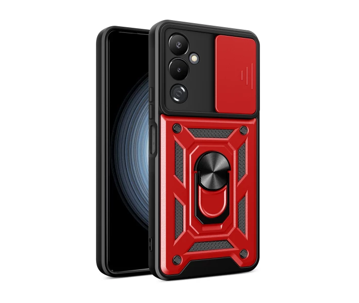 Фото - чехол для смартфона Чехол Defender с защитой камеры для Tecno Pova Neo 2 цвет Красный (191577)