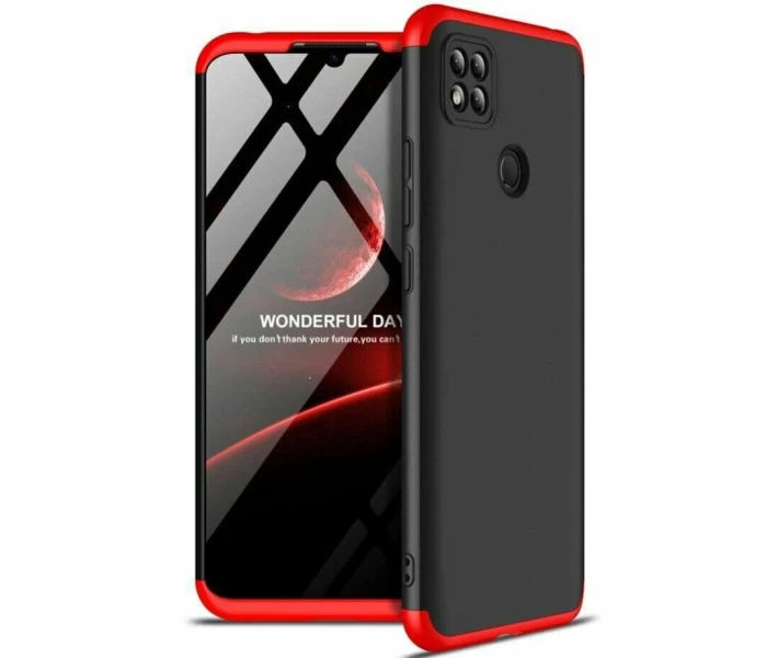 Фото - чехол для смартфона Чехол GKK 360 градусов для Xiaomi Redmi 9C / Redmi 10A цвет Черно-Красный (086210_8)