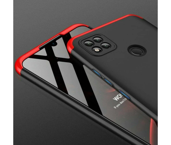 Фото - чехол для смартфона Чехол GKK 360 градусов для Xiaomi Redmi 9C / Redmi 10A цвет Черно-Красный (086210_8)