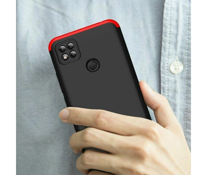 Фото - чехол для смартфона Чехол GKK 360 градусов для Xiaomi Redmi 9C / Redmi 10A цвет Черно-Красный (086210_8)