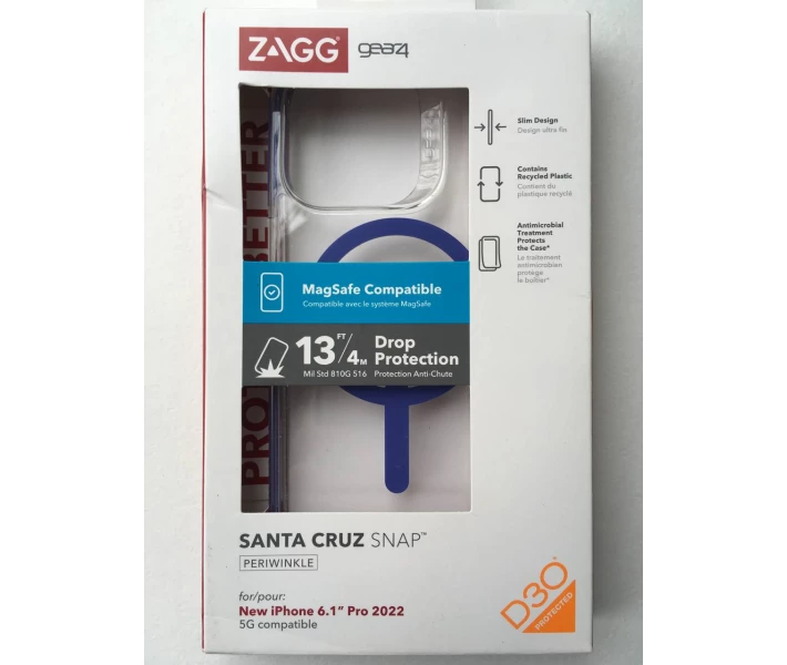 Фото - чехол для смартфона Чехол прозрачный противоударный Gear4 Santa Cruz MagSafe для Apple Iphone 14 Pro (6.1") Clear
