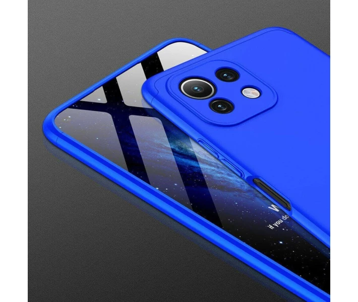 Фото - чехол для смартфона Чехол GKK 360 градусов для Xiaomi Mi 11 lite цвет Синий (086910)