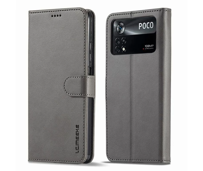 Фото - чехол для смартфона Чехол-Книжка iMeeke для Poco X4 Pro 5G цвет Серый (120766_9)