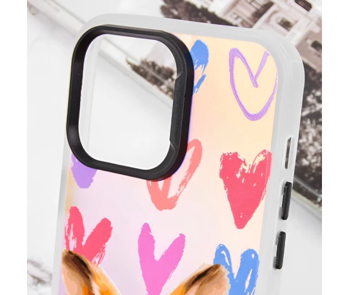 Фото - чехол для смартфона TPU+PC Чехол TakiTaki Love magic glow для Apple iPhone 13 Pro Max (6.7) (Sweet rabbit / Pink / Purple) (1701292)