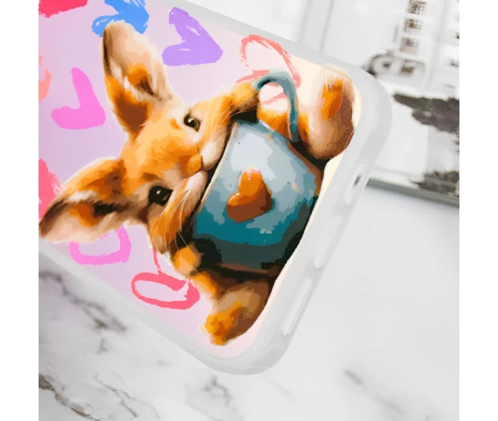 Фото - чехол для смартфона TPU+PC Чехол TakiTaki Love magic glow для Apple iPhone 13 Pro Max (6.7) (Sweet rabbit / Pink / Purple) (1701292)