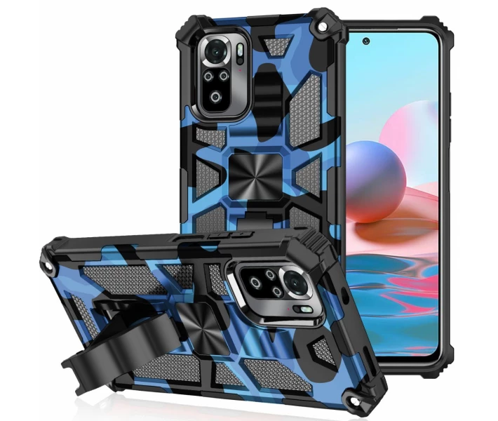 Фото - чехол для смартфона Противоударный Чехол Tactics Military для Xiaomi Redmi Note 10 Pro цвет Синий (085894_4)