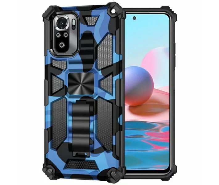 Фото - чехол для смартфона Противоударный Чехол Tactics Military для Xiaomi Redmi Note 10 Pro цвет Синий (085894_4)