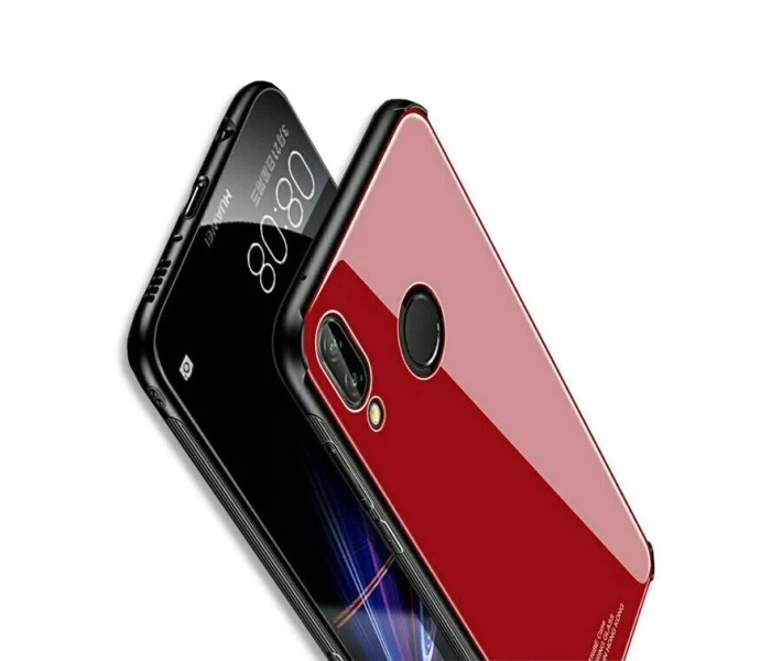 Фото - чехол для смартфона Силиконовый Чехол со Стеклянной крышкой для Huawei P20 lite цвет Черный (012207_1)