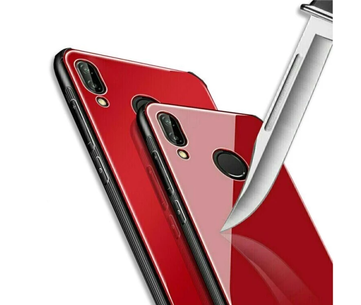 Фото - чехол для смартфона Силиконовый Чехол со Стеклянной крышкой для Huawei P20 lite цвет Черный (012207_1)