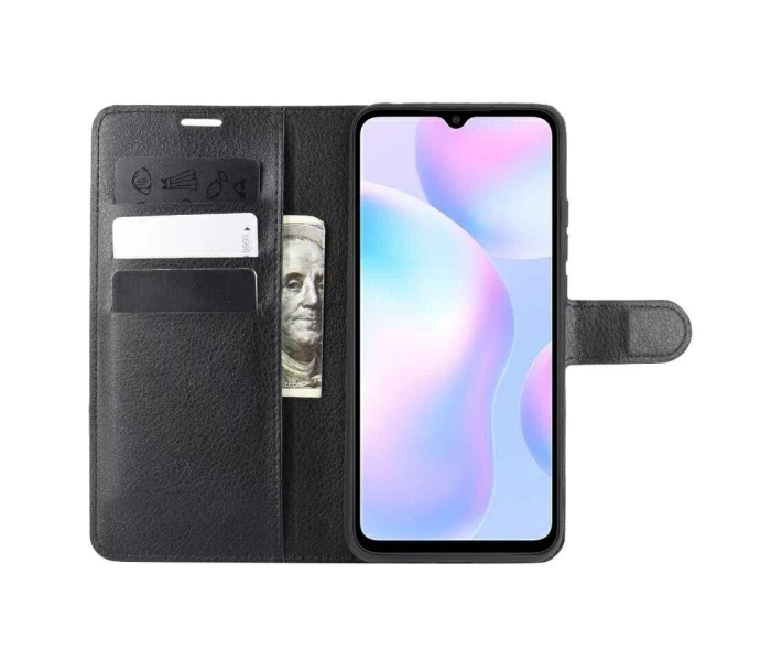 Фото - чехол для смартфона Чехол-Книжка с карманами для карт на Xiaomi Redmi 9A цвет Черный (085716_1)