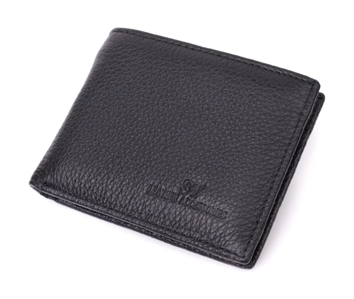 Фото - кошелек и портмоне Зажим из натуральной кожи ST Leather Черный (259579)