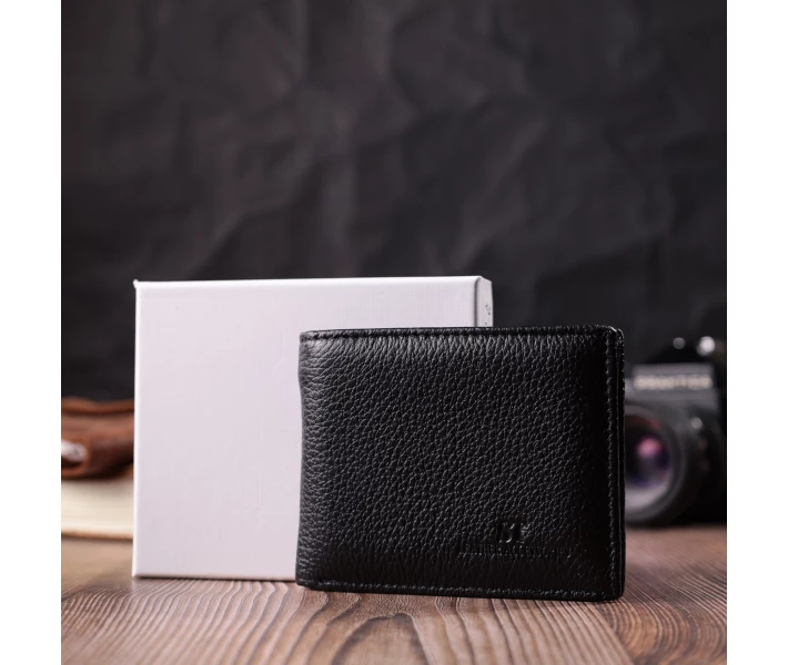 Фото - кошелек и портмоне Зажим из натуральной кожи ST Leather Черный (259579)