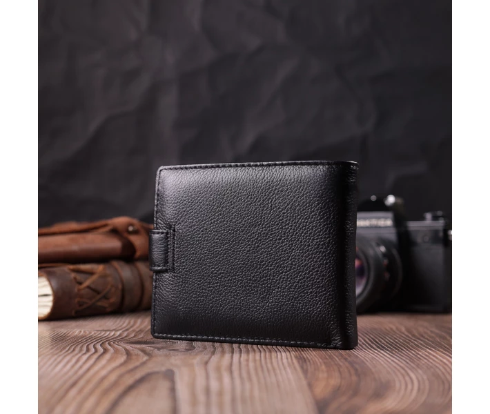 Фото - кошелек и портмоне Портмоне для мужчин из натуральной кожи ST Leather Черный (259590)