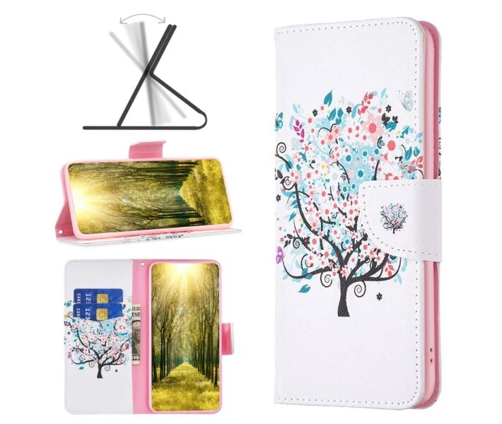 Фото - чехол для смартфона Чехол-книжка Deexe Color Wallet для Xiaomi Redmi Note 13 5G - Flower Tree