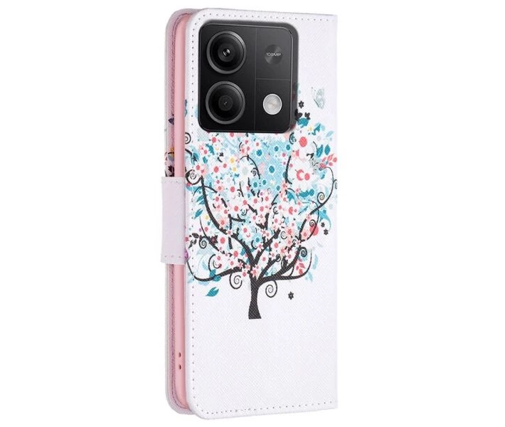 Фото - чехол для смартфона Чехол-книжка Deexe Color Wallet для Xiaomi Redmi Note 13 5G - Flower Tree