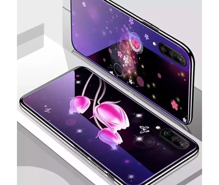 Фото - чехол для смартфона Силиконовый Чехол GlassCase Fantasy для Samsung Galaxy A30s / A50 / A50s (Пузырики и цветы) (063177_1)