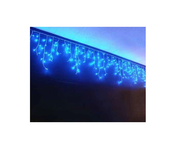 Фото - гирлянду Гирлянда Бахрома 180/на 200 Led (белый кабель) Синяя (4,5м)