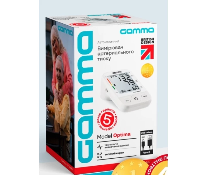 Фото - тонометр Тонометр Gamma Optima 4Gen Type-C автоматический на плечо гарантия 5 лет  (av-18530)
