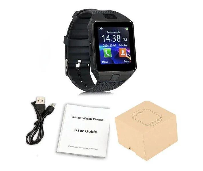 Фото - смарт-часы Умные часы Smart Watch DZ 09 с шагомером Black (sw002-R)