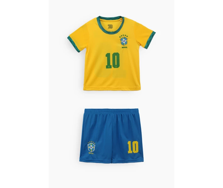 Фото - детский спортивный костюм Футбольная форма BLD БРАЗИЛИЯ NEYMAR JR 104 Желтый (2000903882244)