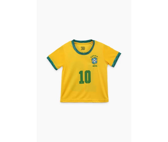 Фото - детский спортивный костюм Футбольная форма BLD БРАЗИЛИЯ NEYMAR JR 104 Желтый (2000903882244)