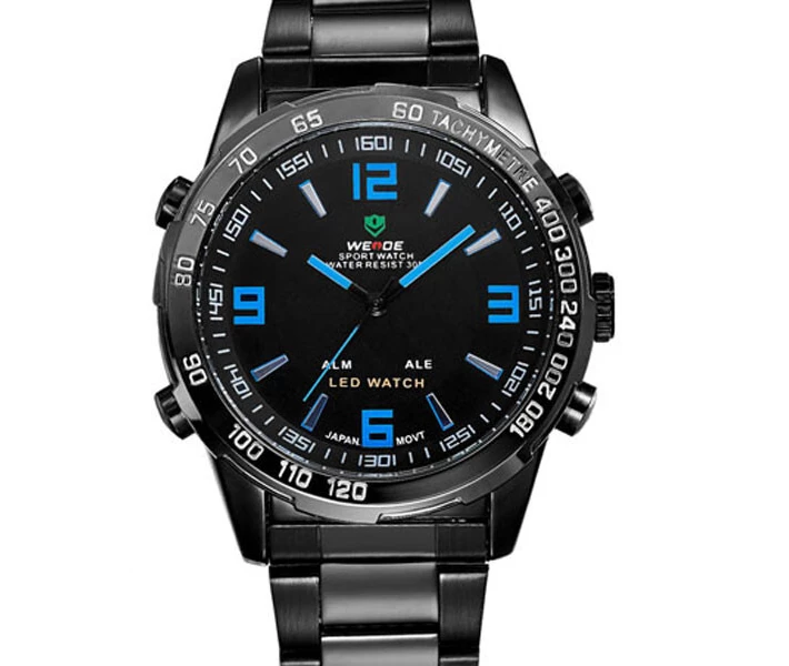 Фото - наручные часы Мужские часы Weide Standart Blue